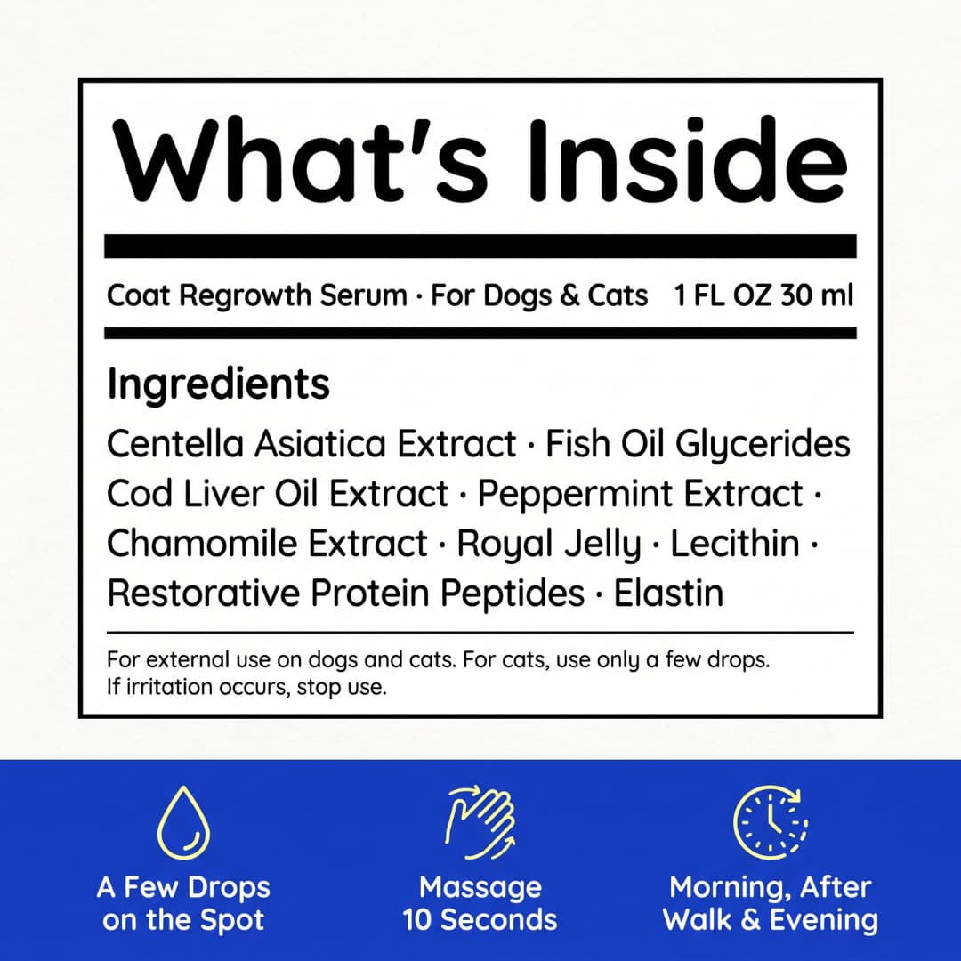Regrow hair serum Dogs & cats